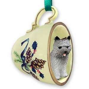  Cairn Terrier Teacup Christmas Ornament: Home & Kitchen