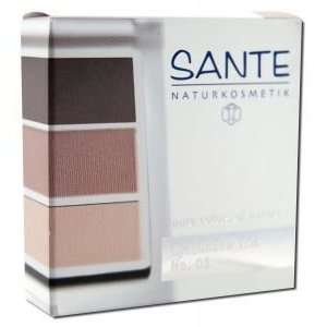    SANTE: All Natural Eyeshadow Trio, #03 Rose Wood 0.15 oz: Beauty