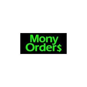  Money Orders Simulated Neon Sign 12 x 27: Home Improvement