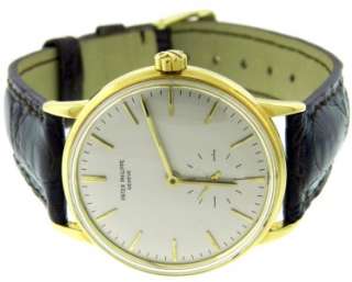   Mens Patek Philippe Calatrava 3425 Automatic 18K Gold Watch  