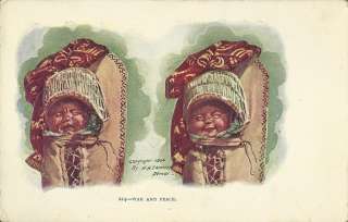 Embossed Babies Papooses War & Peace 1904 Indian Native American 