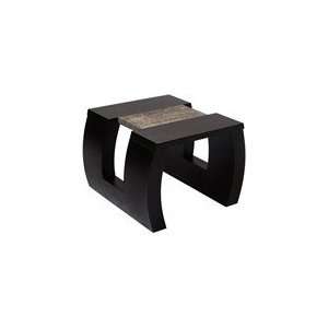   Profile Two Toned Square End Table   Contoured Legs: Home & Kitchen