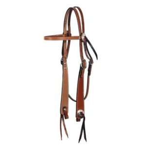    Circle Y Silver Browband Headstall Regular Oil