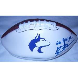Steve Sarkisian Autographed Washington Huskies Logo Football, USC 