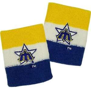   MARINERS OFFICIAL LOGO TERRY CLOTH SWEATBANDS (2)