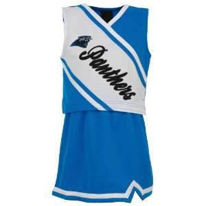   Girls Carolina Panthers 2 Piece Cheerleader Set