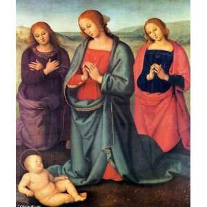   Pietro Perugino   24 x 28 inches   Madonna with Sai