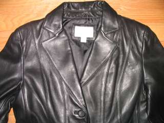 New Worthington Womens Leather Jacket Blazer   Medium  
