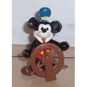  Disney Mickey Mouse Steamboat willie Pvc Figure By 