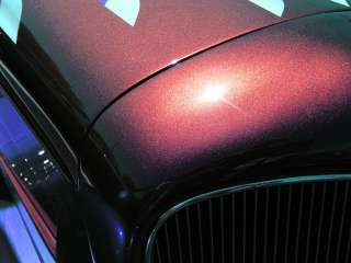 Shimmer Wine Red candy paint powder coat custom  