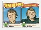1975 Fran Tarkenton Ken Stabler Topps All Pro Football 