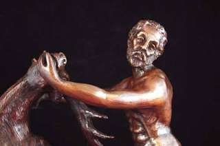 Bronze Statue Hercules and the Cerynitian Hind Canova  