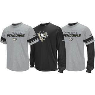 Pittsburgh Penguins Faceoff GREY 3 in 1 T Shirt Combo Pack sz XL 