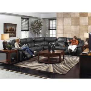  Catnapper Catalina Power Sectional Bonded Leather