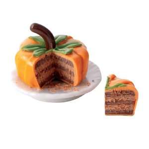  Dollhouse Miniature Sliced Pumpkin Cake: Toys & Games