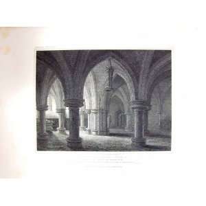   1823 WELLS CATHEDRAL CHURCH CRYPT CHAPTER CATTERMOLE