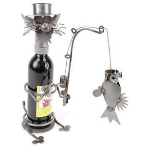  Fishing Cat Wine Caddy Yardbirds by Richard Kolb: Kitchen 