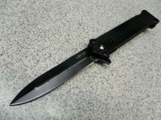 Joker Assisted Opening Folding Knife All Black 8.5 overall length 