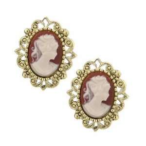 Vintage Escapade Button Earrings Jewelry