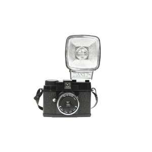  Diana Mini Camera & Flash with Film in Black Camera 