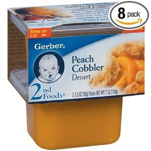 Gerber 2nd Foods, Peach Cobbler, 7 Ounce Grocery & Gourmet Food