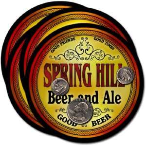 Spring Hill , IN Beer & Ale Coasters   4pk