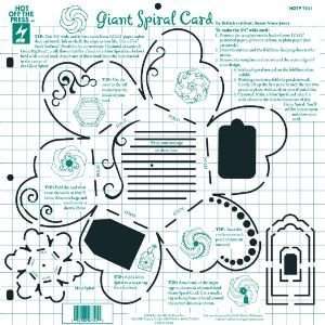  12x12 TEMPLT GIANT SPIRAL CARD Papercraft, Scrapbooking 