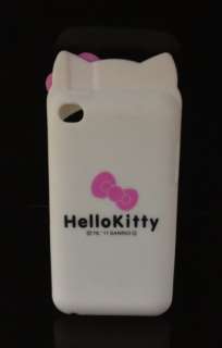   Silicone Ear Butterfly Hello Kitty Soft Cover Case For Ipod touch 4 4G