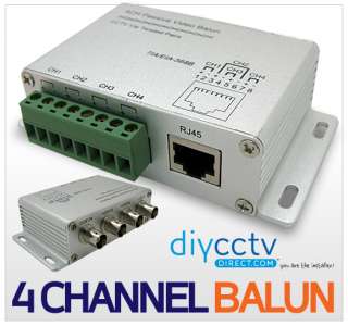 Channel Cat5 Passive Balun Video Camera DVR BNC RJ45  