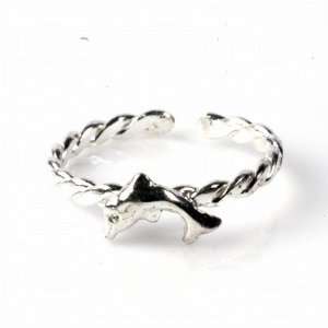  STERLING SILVER TOE RING   2mm Dolphin Jewelry
