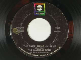 NATURAL FOUR northern soul/funk 45 THE SAME THING/THE SITUATOIN NEEDS 