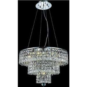    Elegant Lighting 2037D20C SS/RC chandelier: Home Improvement