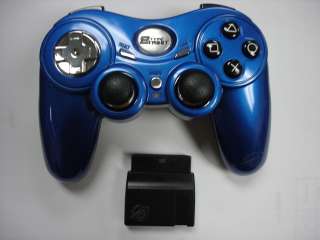   Pelican Wireless Controller w/ Rumble for PS2 Sony Playstation 2 BLUE