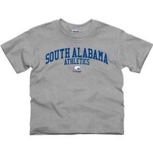 South Alabama Jaguars Youth Athletics T Shirt   Ash  