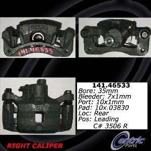 Centric Parts 141.46533 Rear Right Rebuilt Caliper With Hardware 