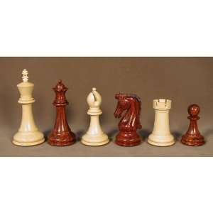   and Boxwood Chetak Chessmen with 4.25in King