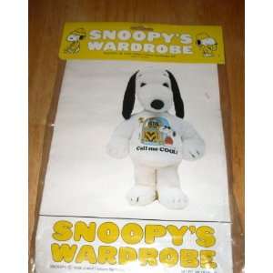   Wardrobe for 18 Plush Snoopy   CALL ME JOE COOL Shirt Toys & Games