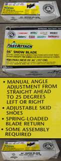 NIB* 46 Snow Plow Blade for Lawn Tractors Riding Mowers MTD Troy 