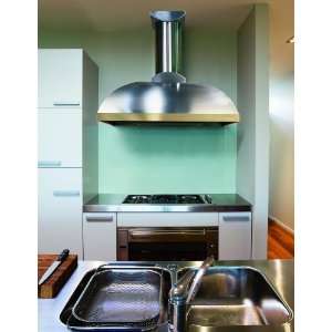 230B Vent A Hood Contemporary 30 Wall Mount Hood (600 CFM) with Brass 