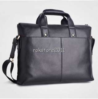   Leather Laptop Notebook Carrying Shoulder Briefcase Bag Case  