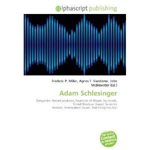  Adam Schlesinger (9786134084871) Books