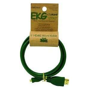  EKG/ZipKord, EKG HDMI14mc6 HDMI A to Mic HDMI Type D Green 