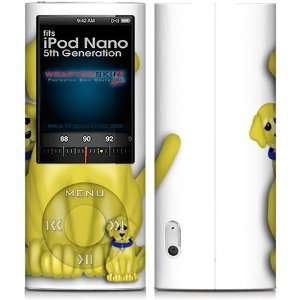 iPod Nano 5G Skin   Puppy Dogs on White Skin and Screen Protector Kit 