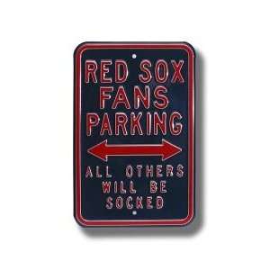  RED SOX SOCKED Parking Sign