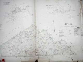 1800s antique BREOUS FARM MAPS atlas CHESTER COUNTY PA  