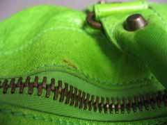 2005 Apple Green Balenciaga Chevre Leather Weekender  