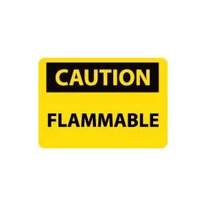  OSHA CAUTION Flammable Safety Sign: Home Improvement