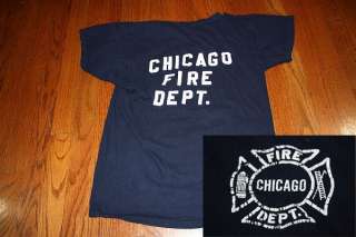 vtg 70s CHICAGO FIRE DEPARTMENT shirt  
