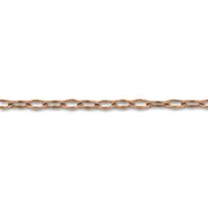  Antique Copper Plated Crimped Oval Link Chain Arts 