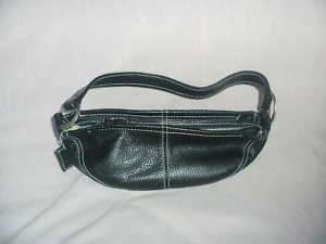 Latico New York small hobo bag purse black leather MINT  